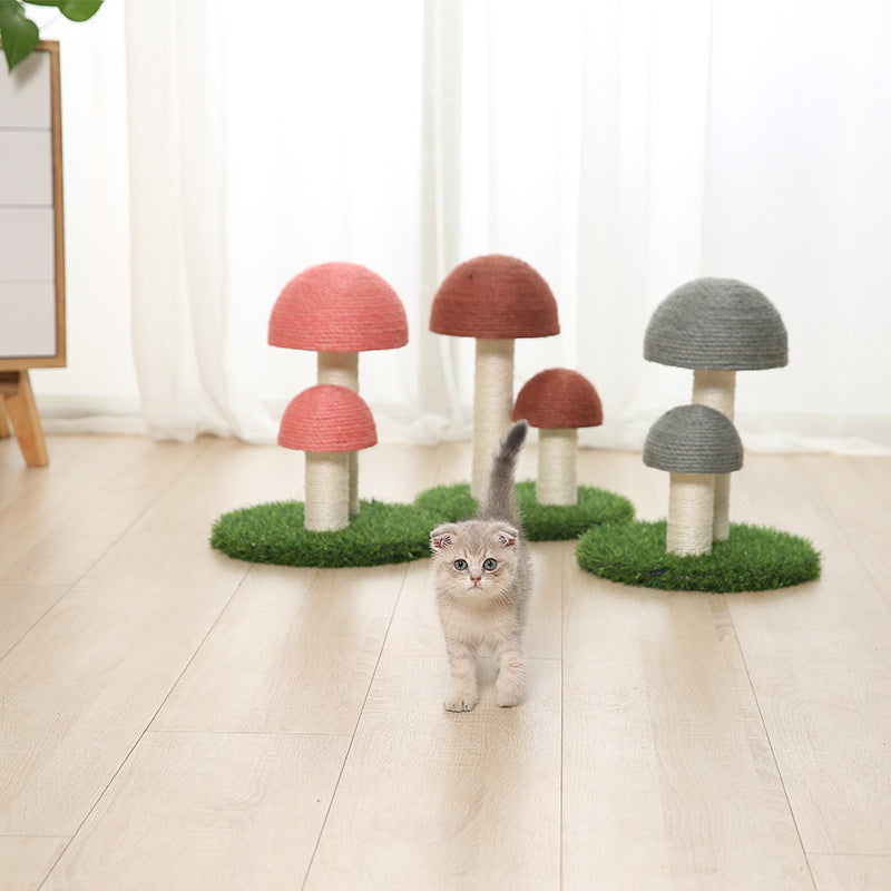 Mushrooms Cat Tower Scratching Post