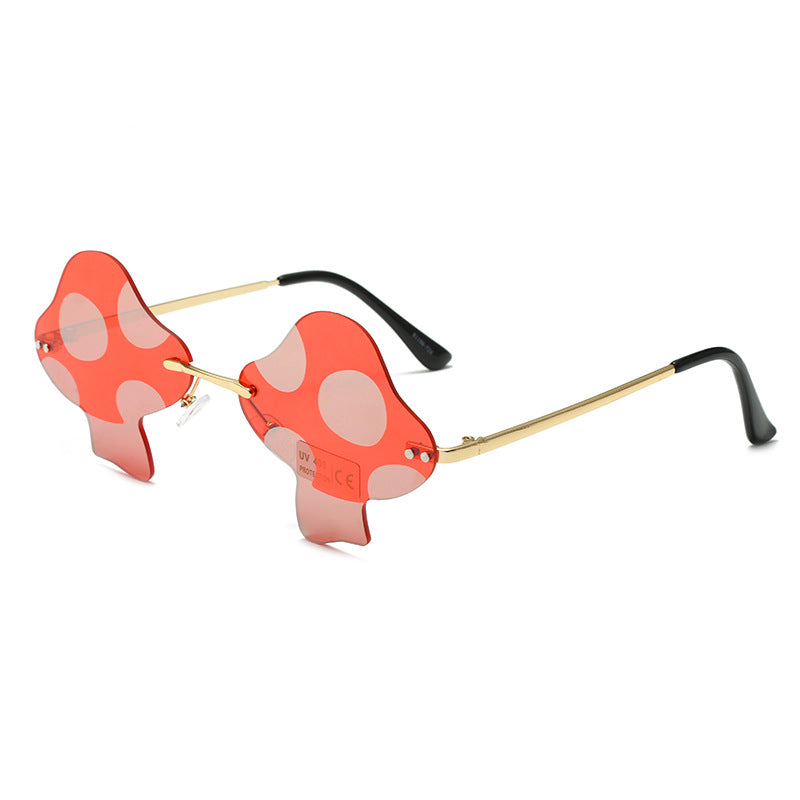 Mushroom Sunglasses Rimless Mushroom Shape