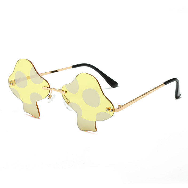 Mushroom Sunglasses Rimless Mushroom Shape