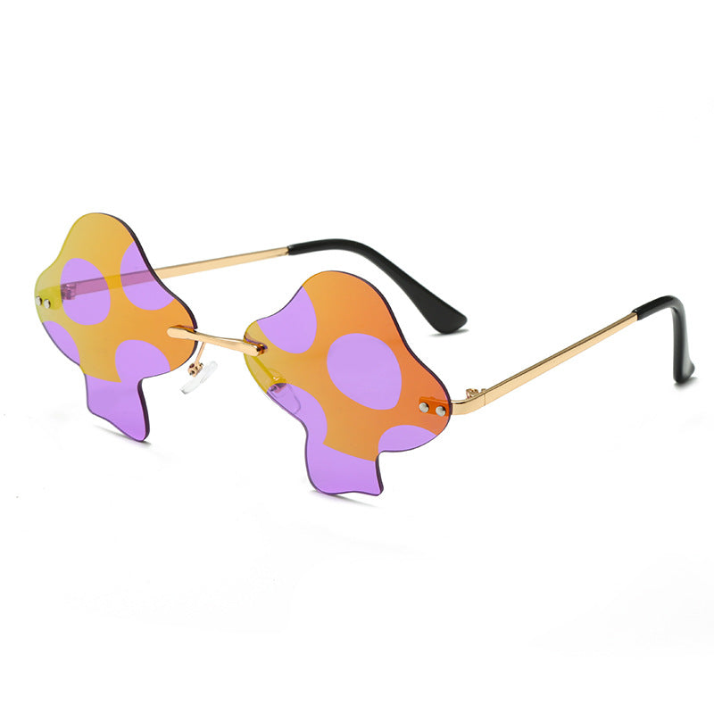 Mushroom Sunglasses Rimless Mushroom Shape