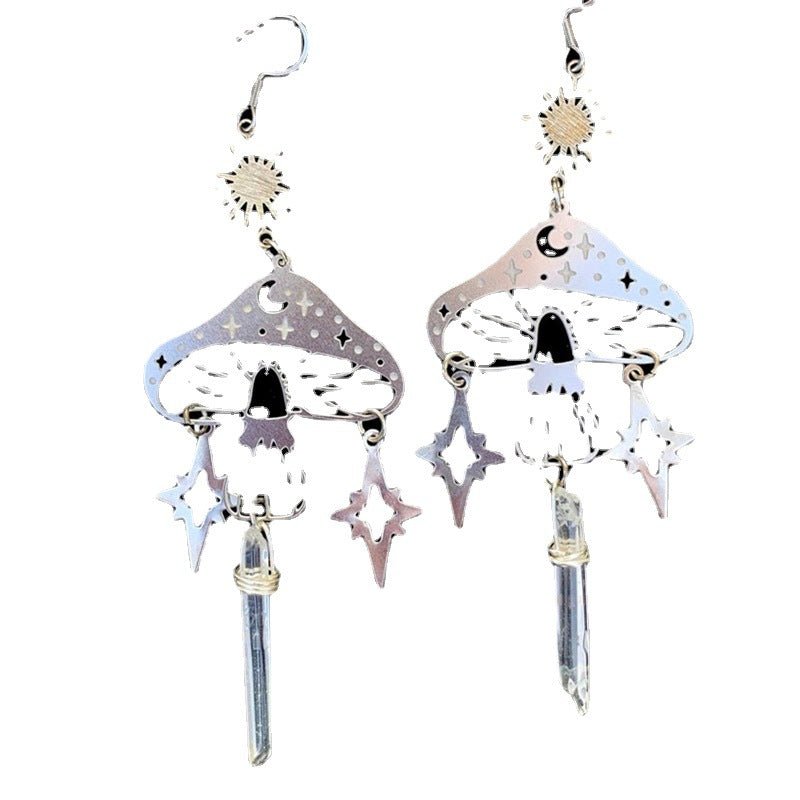 Cutout Mushroom Earrings Bohemian Ear Hooks - Humble Mushrooms