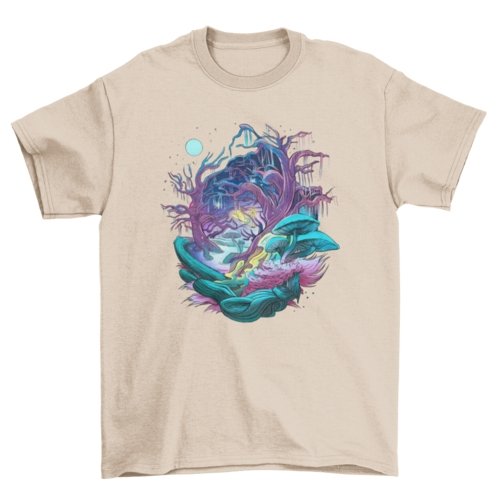 Fantasy Forest Mushroom Tee - Humble Mushrooms