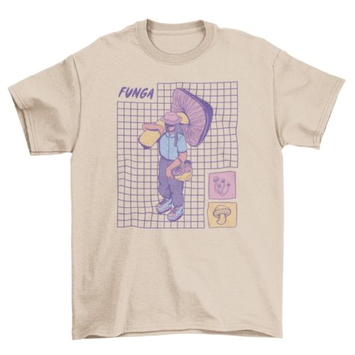 Funga Forager Mushroom Tee - Humble Mushrooms