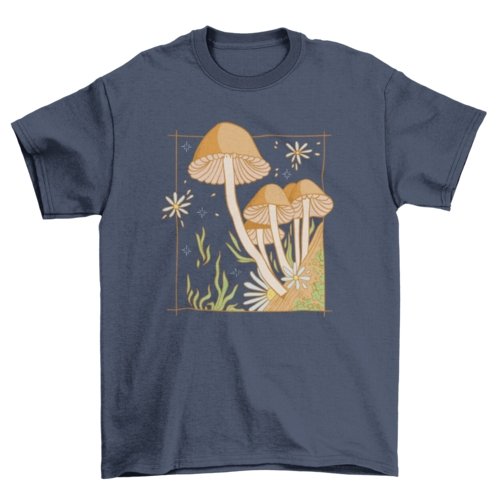 Mushroom Flower Garden Tee - Humble Mushrooms