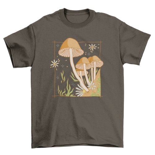 Mushroom Flower Garden Tee - Humble Mushrooms