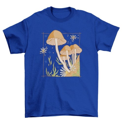 Mushroom Flower Garden Tee - Humble Mushrooms