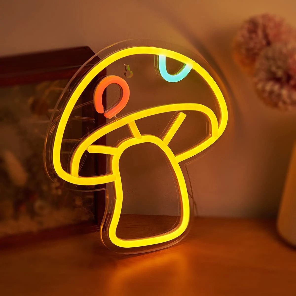 Mushroom Retro Neon Home Decoration Lamp - Humble Mushrooms