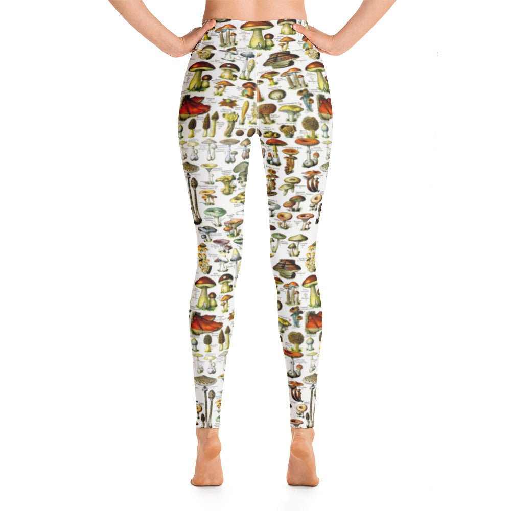 Mushroom Vintage Print Leggings - Humble Mushrooms