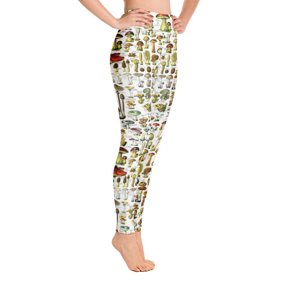 Mushroom Vintage Print Leggings - Humble Mushrooms