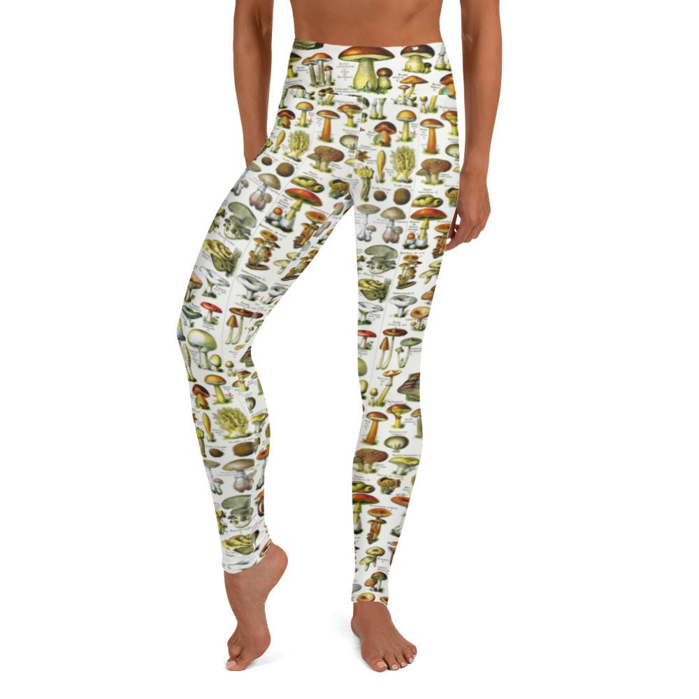 Mushroom Vintage Print Leggings - Humble Mushrooms