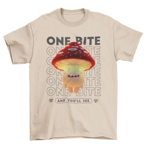 One Bite Mushroom Tee - Humble Mushrooms