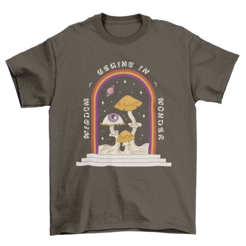 Wisdom Begins in Wonder Tee - Humble Mushrooms