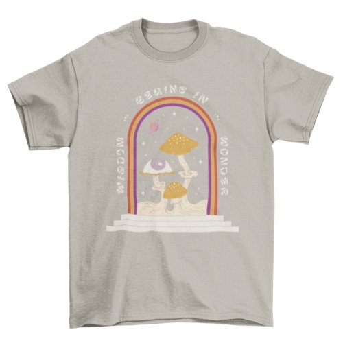 Wisdom Begins in Wonder Tee - Humble Mushrooms