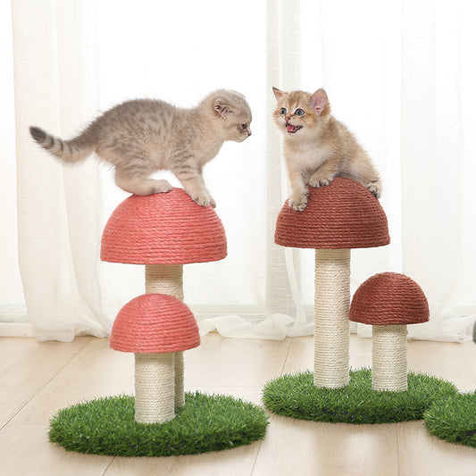 Mushrooms Cat Tower Scratching Post