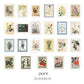 46PCS/ PACK Retro Seal Mushroom Plant Stickers - Humble Mushrooms