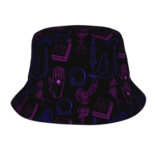 Bucket Hat Psychedelic Dark Magic Mushrooms - Humble Mushrooms