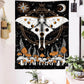 Butterfly Moon Mushrooms Wall Art Tapestry - Humble Mushrooms