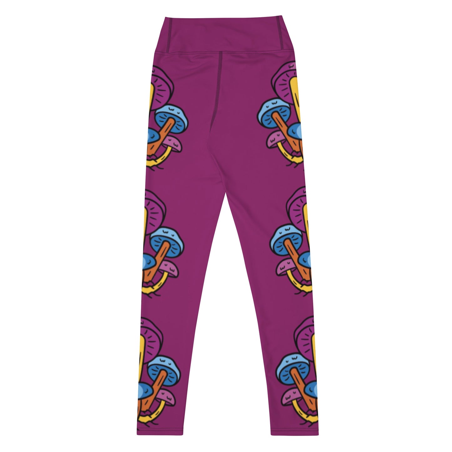 Chill Purple Mushroom Leggings - Humble Mushrooms