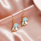 Color Small Drop Mushroom Earrings - Humble Mushrooms