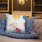 Color Splash Mushrooms Pillow - Humble Mushrooms