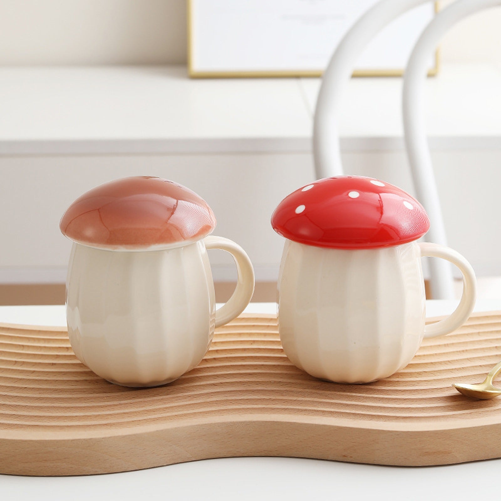 Creative Mushroom Drinking Water Ceramic Cup - Humble Mushrooms