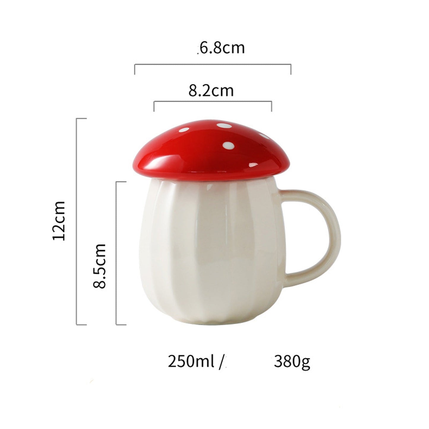 Creative Mushroom Drinking Water Ceramic Cup - Humble Mushrooms