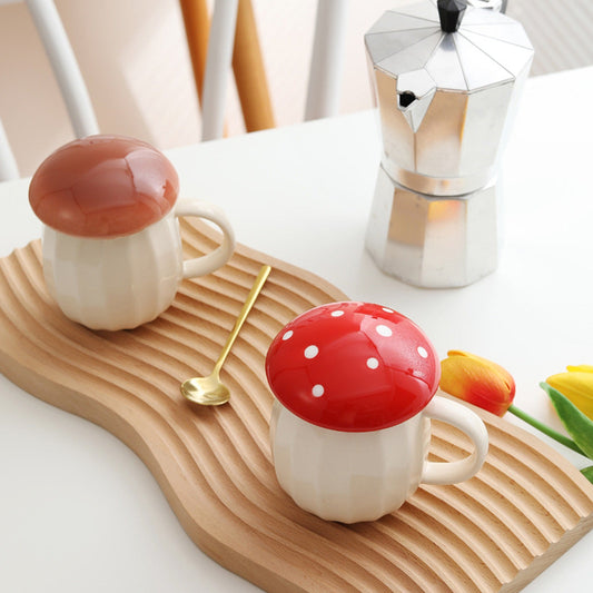 Creative Mushroom Drinking Water Ceramic Cup - Humble Mushrooms