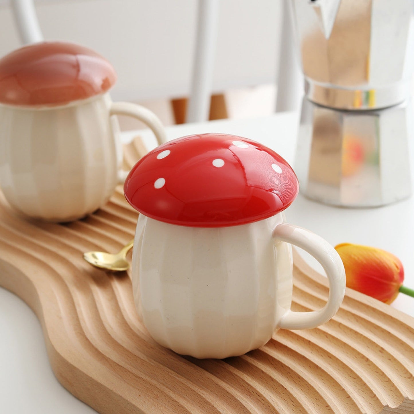 Creative Mushroom Drinking Water Ceramic Cup - Humble Mushrooms