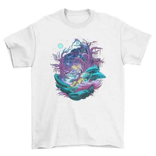 Fantasy Forest Mushroom Tee - Humble Mushrooms