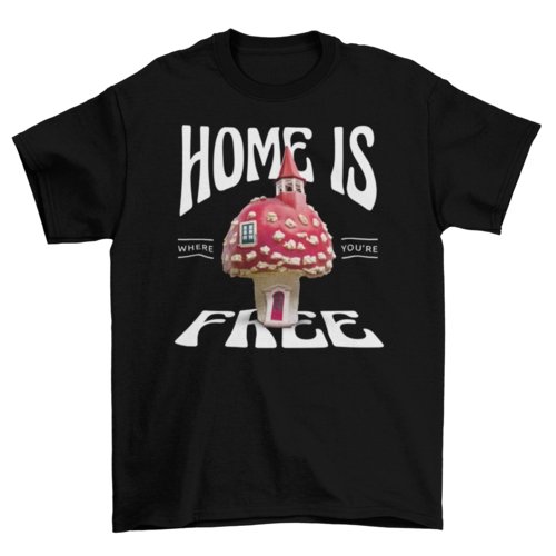 Fungi Mushroom House Tee - Humble Mushrooms