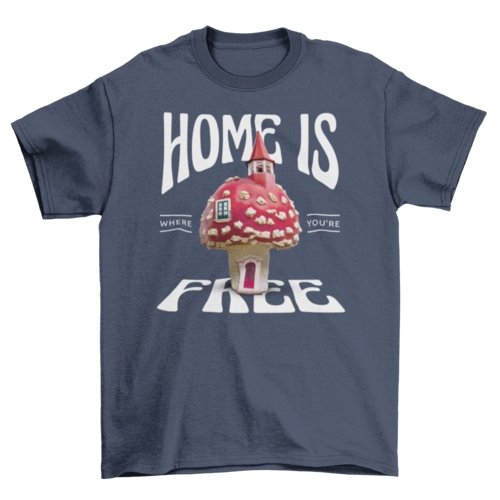 Fungi Mushroom House Tee - Humble Mushrooms