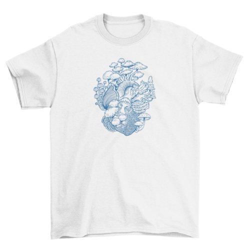 Heart of Fungi Tee - Humble Mushrooms