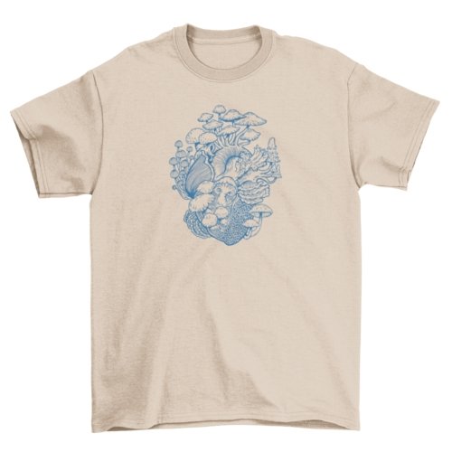 Heart of Fungi Tee - Humble Mushrooms