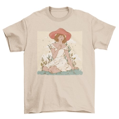 Lady Mushroom Tee - Humble Mushrooms