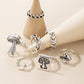 Moon Mushroom Love Fashion Ring Set - Humble Mushrooms