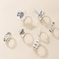Moon Mushroom Love Fashion Ring Set - Humble Mushrooms