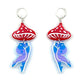 Mushroom Bottom Geometric Dangle Earrings - Humble Mushrooms