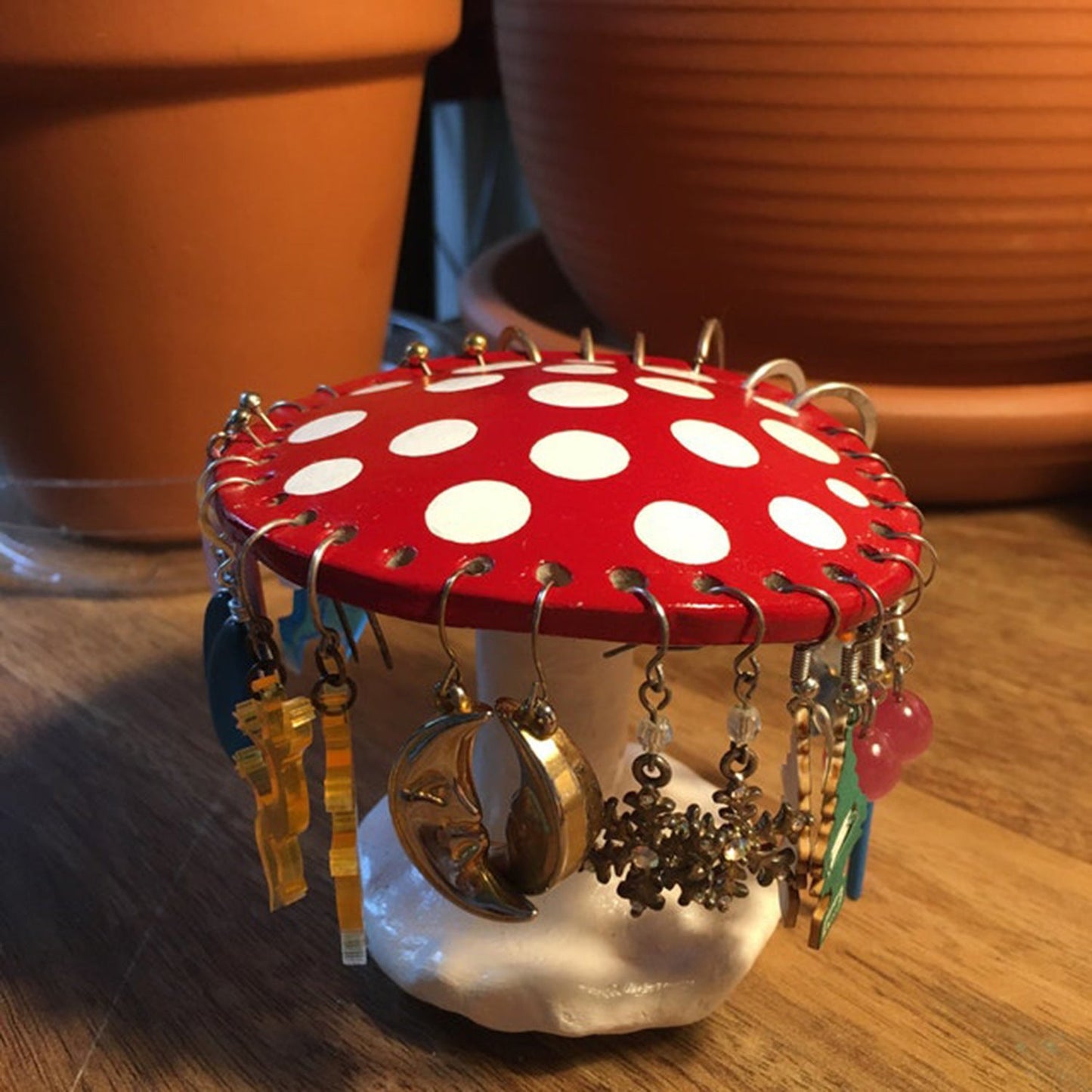Mushroom Earring Rack Tabletop Ornaments Resin Decoration - Humble Mushrooms