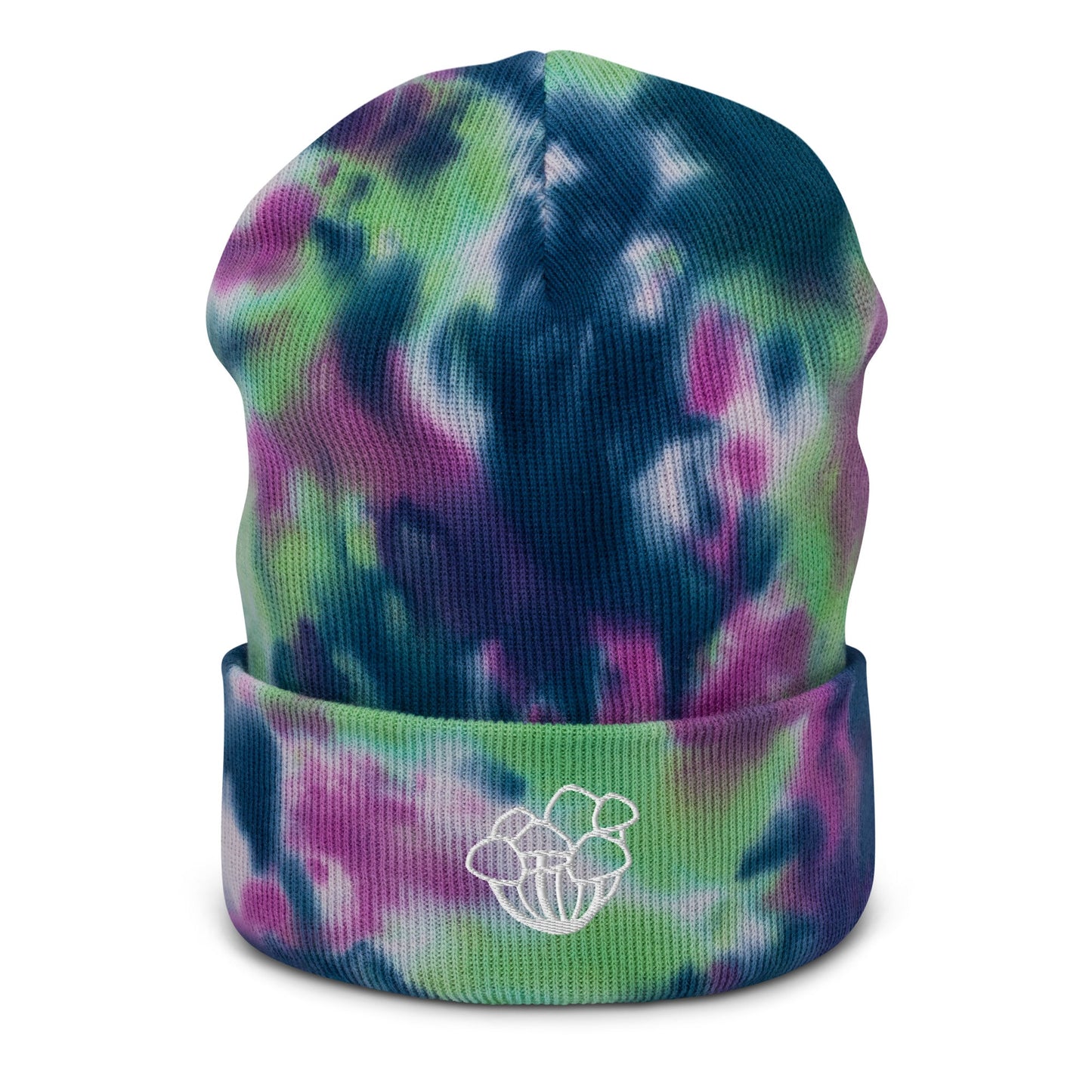 Beanie Mushroom Embroidered Tie-dye - Humble Mushrooms