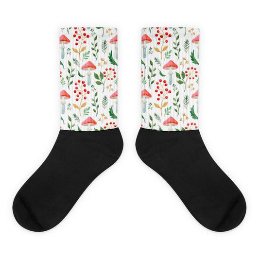 Mushroom Foliage Socks - Humble Mushrooms