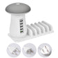 Mushroom LED Light Lamp USB Charging Dock Station Organizer With 5-Port - Humble Mushrooms