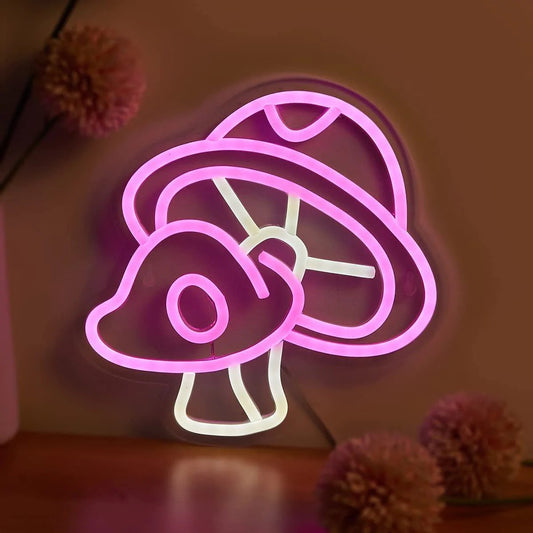 Mushroom Pink Neon Home Decoration Lamp - Humble Mushrooms
