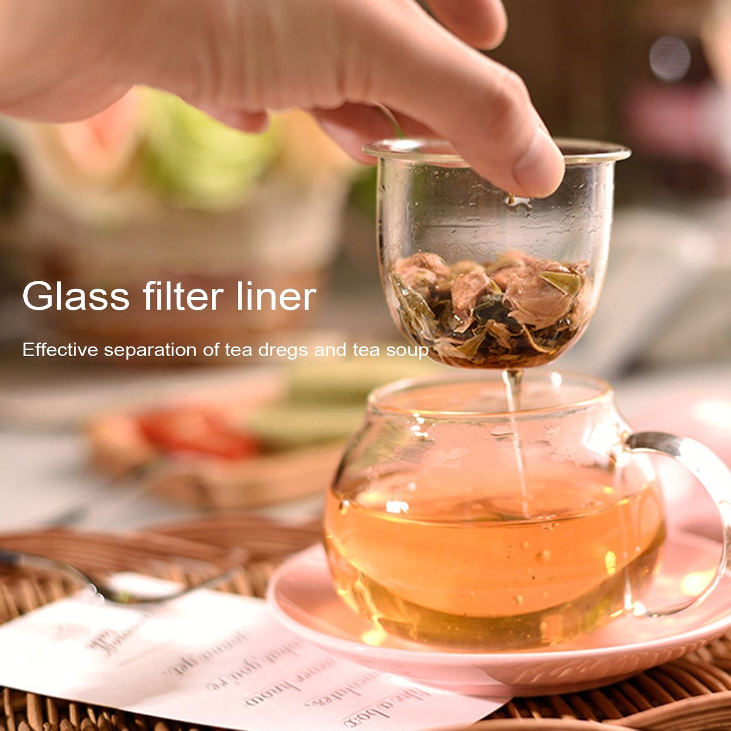 Mushroom Tea Infuser Glass - Humble Mushrooms