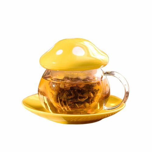 Mushroom Tea Infuser Glass - Humble Mushrooms