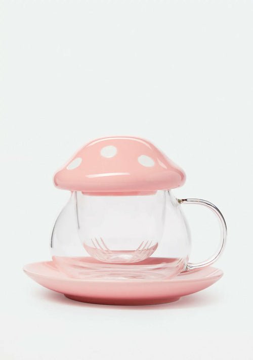 Mushroom Tea Infuser Glass - Humble Mushrooms