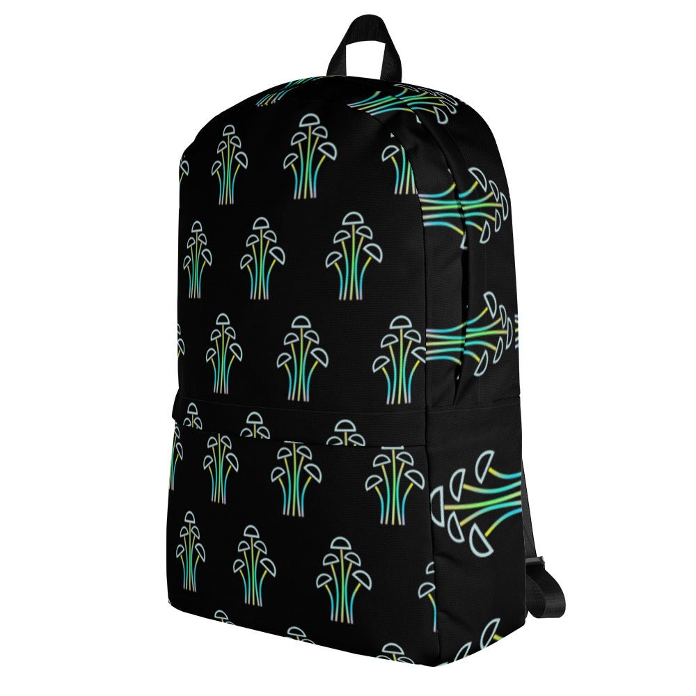 Neon Mushrooms Backpack - Humble Mushrooms