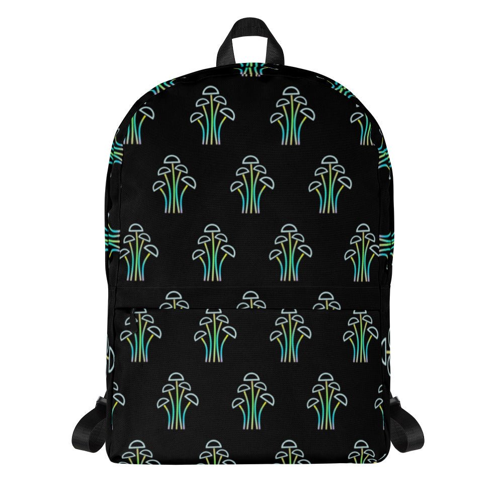 Neon Mushrooms Backpack - Humble Mushrooms