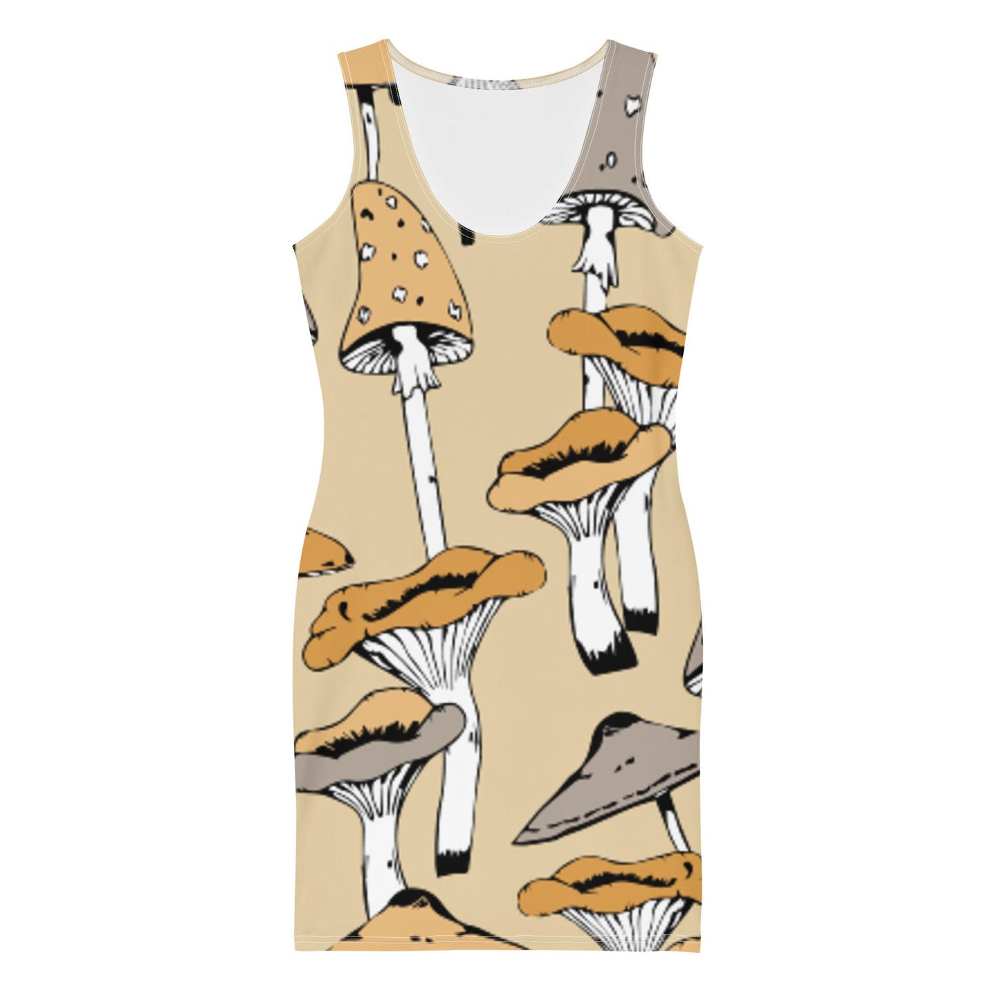 Retro Mushrooms Dress - Humble Mushrooms