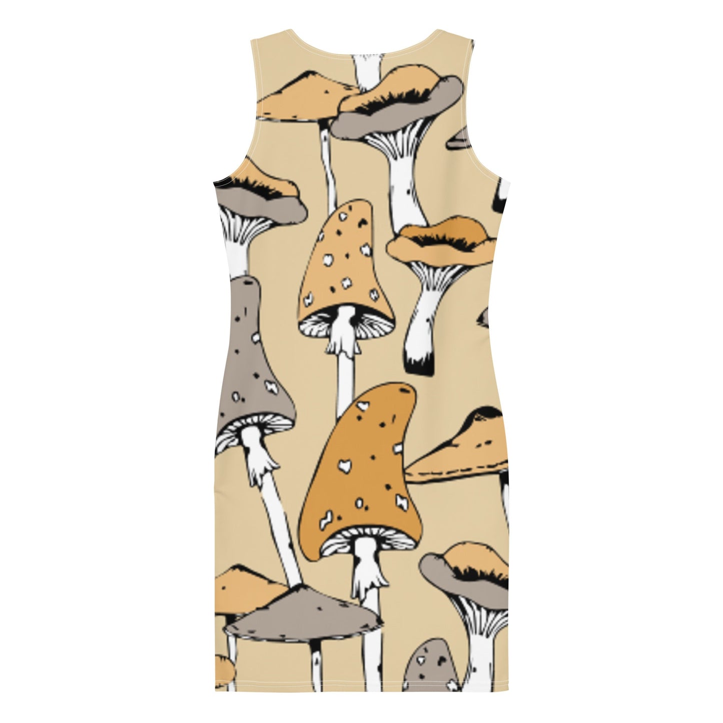 Retro Mushrooms Dress - Humble Mushrooms