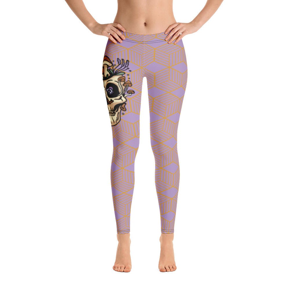 Skull Mushroom Leggings - Humble Mushrooms